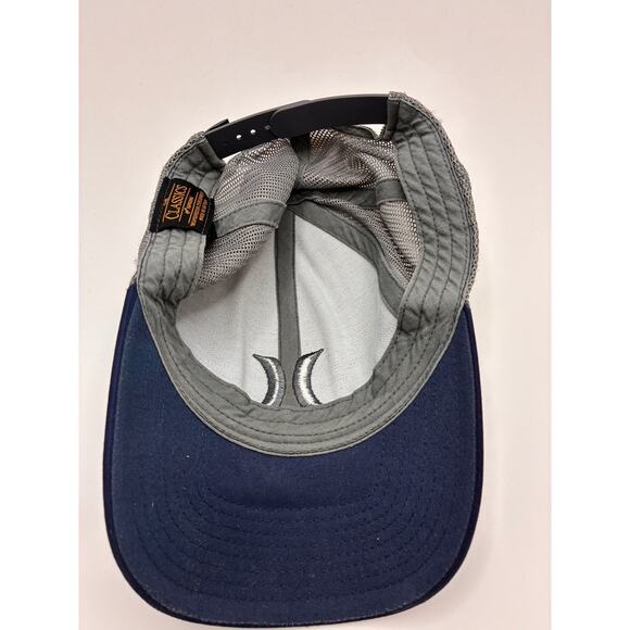 Hurley Trucker Hat Men's Adjustable Navy Gray Mesh Classic Logo - Picture 4 of 5